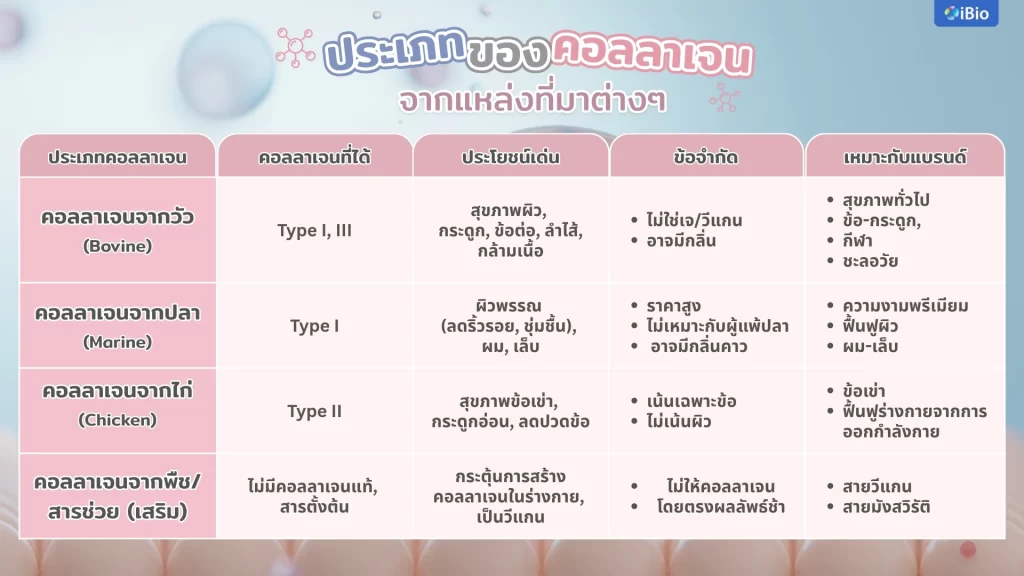 comparison-table-of-collagen-types-from-different-sources
